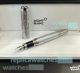 New Copy Mont Blanc Victor Hugo Limited Edition Fountain Pen Silver Trim